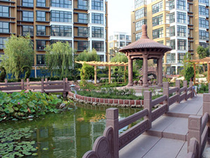 临沂柳清河花园质感漆工程